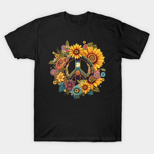 Peace Daisy T-Shirt by JayD World